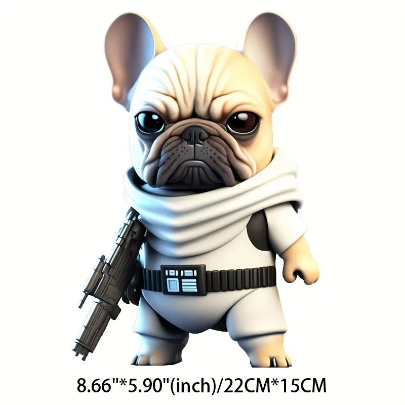 Puppy Car Decal - Size: 8.66" x 5.90"