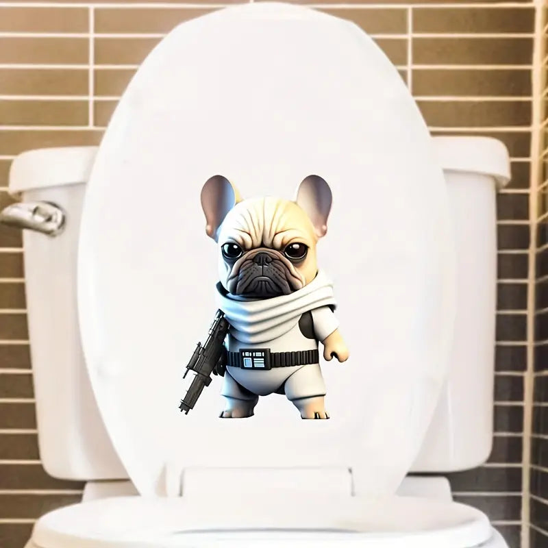 Puppy Car Decal - Size: 8.66" x 5.90"