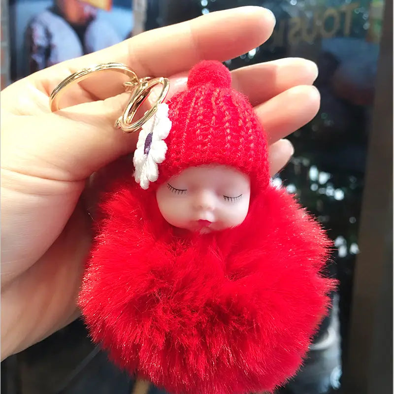 Key Chain - Pom-Pom Baby