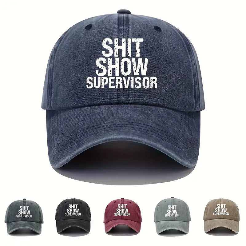 Shit Show Supervisor or Crew Member Cap - 100% Cotton