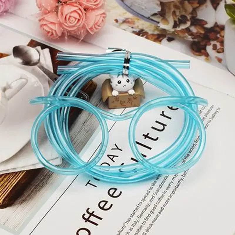 Funny Drinking Straw Glasses for Children, Adults, Toys, Parties