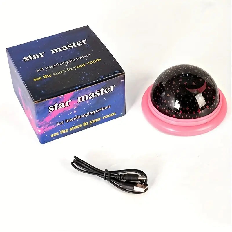 7 Colors - Star Projection Light - Spaceship Shape