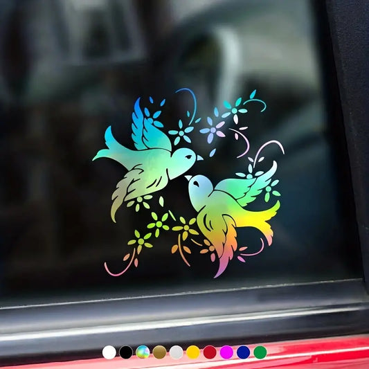 "Two Birds" Car Window Decal