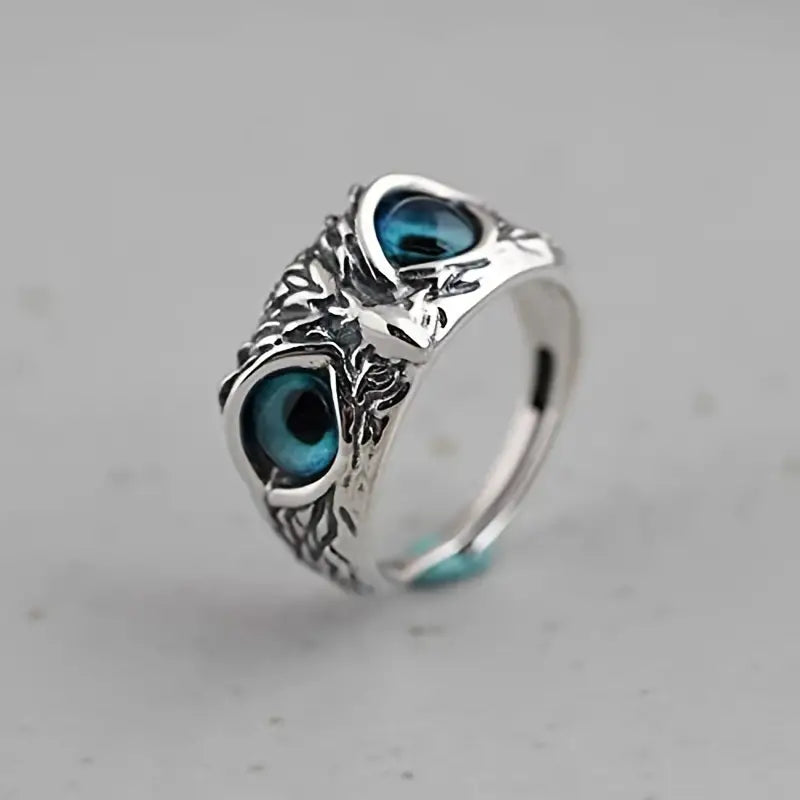 Vintage  Owl Ring,   Retro