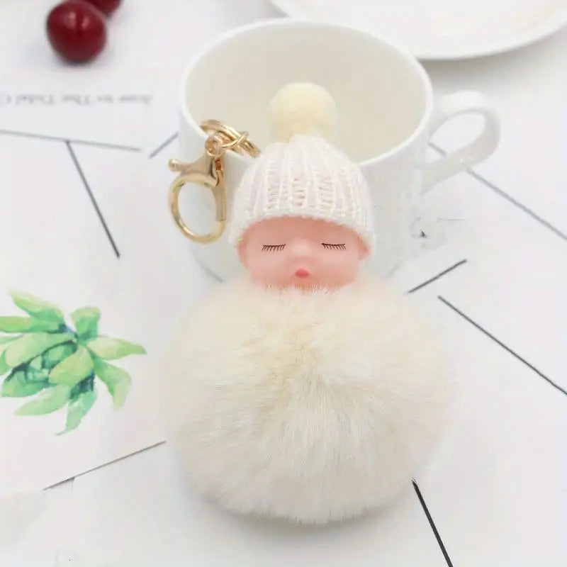 Key Chain - Pom-Pom Baby